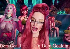 Free of any findom and fetish this scene’s findings are a golden silence