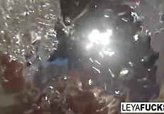 Tna crush Leya Falcon enjoying a shower head show that drives her wild with pleasure