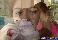 Ginger Stepteen has had a controversial and sexually provoking video with a black man in what resembles the real life