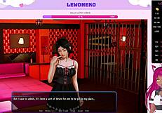Enjoy harem hotel with Vtuber lewdneko