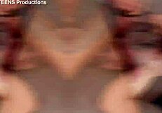 Little Chloe has her first double penetration scene with four men on camera