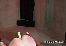 Elephant spanking with totally anal punishment and toy play for BDSM submissive