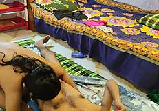 Apart from being sexually informative, the video features a seductive Indian married woman in bed with her husband