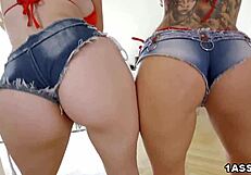 Wow! Glam blondes Blanche Bradburry and Paola Hard share BBC