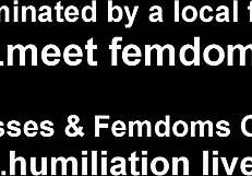 Cum eating femdom teaches slave perusing point of view camera