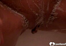 A blonde sexual siren takes her pleasure in washing herself al one with the aid of the shower również