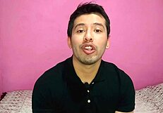 A hot gay sex scene of a hardcore British barebacker in the kitchen with a thick cocked man