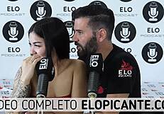 The spicy room podcast includes Beluchi in spanking exercise session