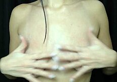 Exploring my nipple play fetish with puffy teen tits solo