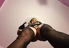 Blonde femdom offers facesitting and facial in domination