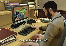 Half naked aliens with cleavages: Sims 4 inspirations from science-fiction porn videos