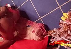 From Christmas Eve, Santa Claus gets busy in a sensual romantic scene