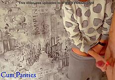 Omg Cumming Hard In My Tight Little Pussy With Wet Cum Panties
