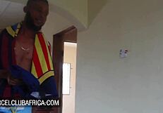 Chubby Ebony Neighbor Bent Over for Big Black Cock