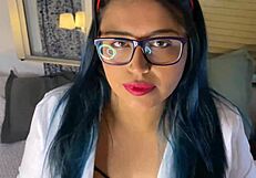 Private nurse visits my house for an intense session ending in 4k finish