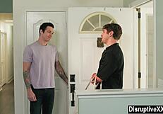 A closeted man has sex with his cooking instructor in a hot scene.