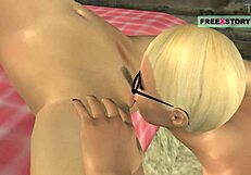 3D动画女同小妞，想看她们互舔私处吗？