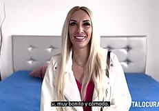 Pretty white blonde Anita has a bubble ass and gets fucked hard in a 1 on 1 scene.
