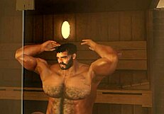 Heyward came to the sauna after practice and got an extra training with a cheerleader.
