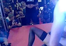 Hot milf Yemaya Gonzalez and Victor Bloom in public sex scene