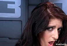 Black beauty and brunette get off with sex toys