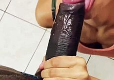 Young beauty gives me a blowjob and facial in this amateur video
