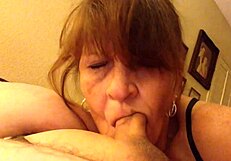 Granny Carmen Expert Cock Sucking Goddess In Lingerie