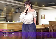English subtitled video of a cheating wife in a Japanese style hentai game.