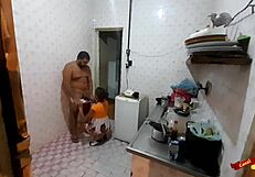 Stepdaughter cooks up some anal action in the kitchen.