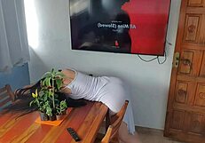 My baby enjoys doggy style sex at night and it is so hot – masturbation