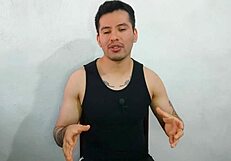A young 21-year-old gay amateur gets his best friend’s uncle’s huge and thick cock in return for a sex story in milk.