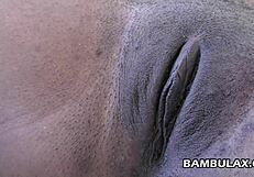 Interracial Amateur Ebony Teen Gets Creampied in Raw Hardcore Action with Black Stud