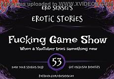 Erotic audio game show for women with hot amateurs and orgasming contestants.