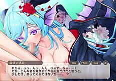 Monster daughter gives good blow job in this hentai game