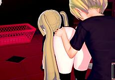 3D animated video of hot blonde JK student Eleanor Orikara in various sexual positions.