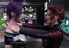 Dialogic-Provocative Hey, who wins in Stranded in Space 3 - milfs or teens?