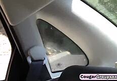 Old and young cougars get fucked in group sex session