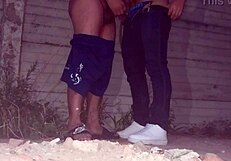 Beautiful gay bear’s public urination adventure with a striptease tease