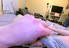 Stepmother helps stepson to reach orgasm