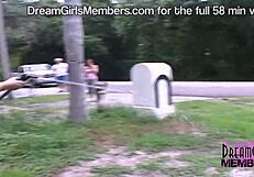 Brunette Teen Flashes Wet T-Shirt in Public, Angers Florida Neighbors