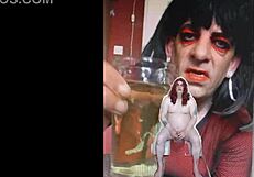 Bisexual sissy takes a risk with pee drinking