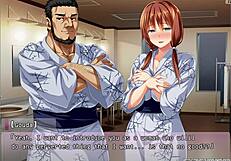 Hentai game with Asian girl cheating and gangbang action
