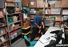 Police officer's big cock in action with shoplifter Isabella Nice