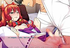 Yui, the tranny shrine maid, gets some ass fucking and anal creampie