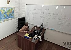 Beautiful girl masturbates in school and gets a nice climax