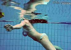See Alla’s wet and naked body in the hot pool