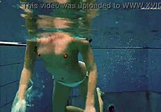 See Alla’s wet and naked body in the hot pool