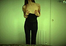 Hot girl’s sexy strip tease ends up in a hot scene