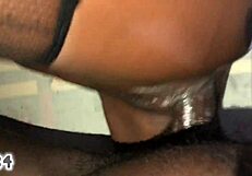 Beautiful African girl gets fucked by her stepdad