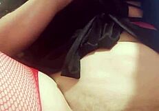 A sexy homemade video of an old woman pleasuring herself for her husband